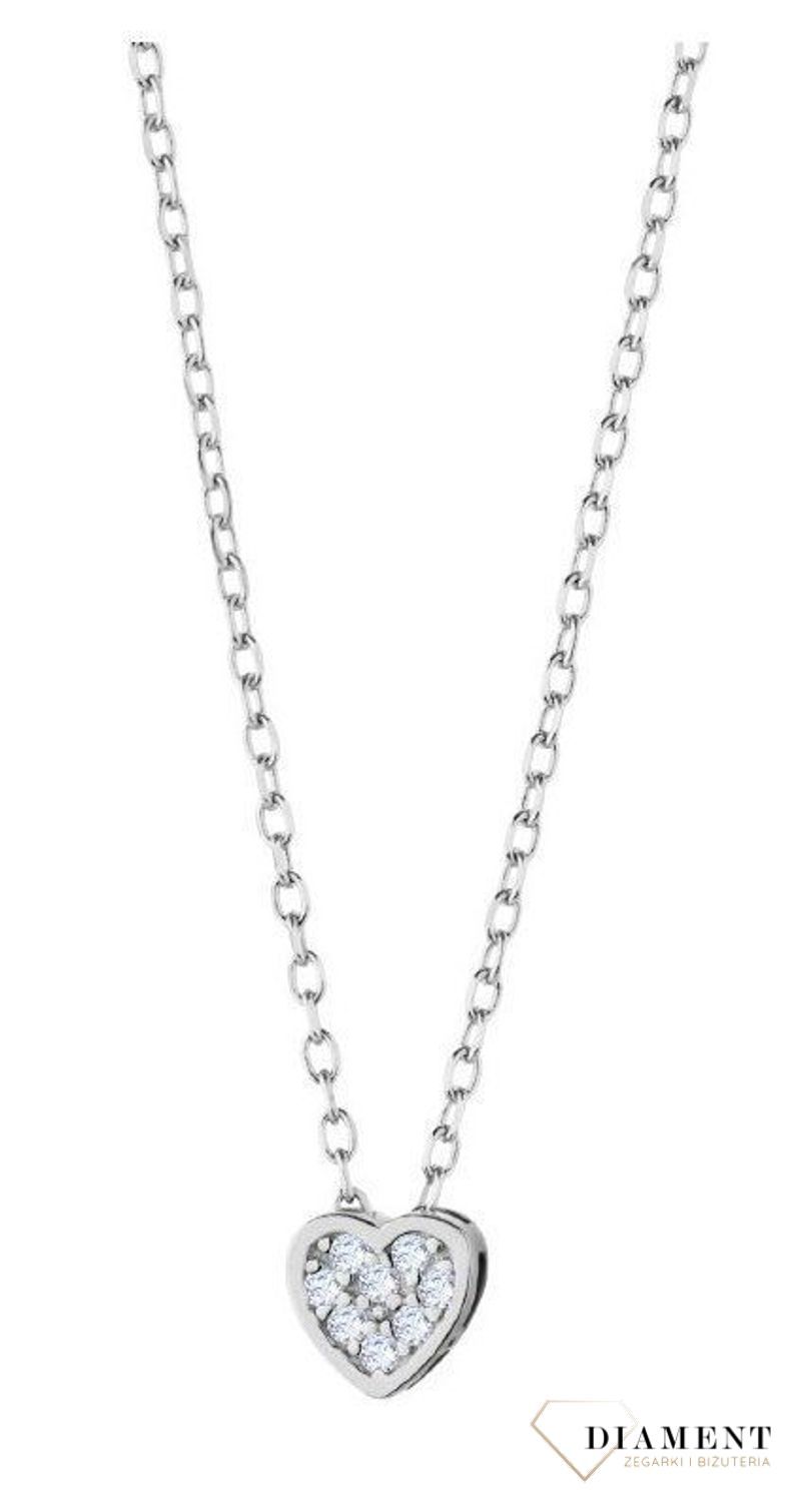 Naszyjnik srebrny z elementem ozdobnym w kształcie serca ozdobione cyrkonią.v.jpg